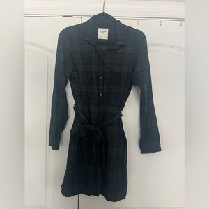 Abercrombie Plaid Button-Up Dress